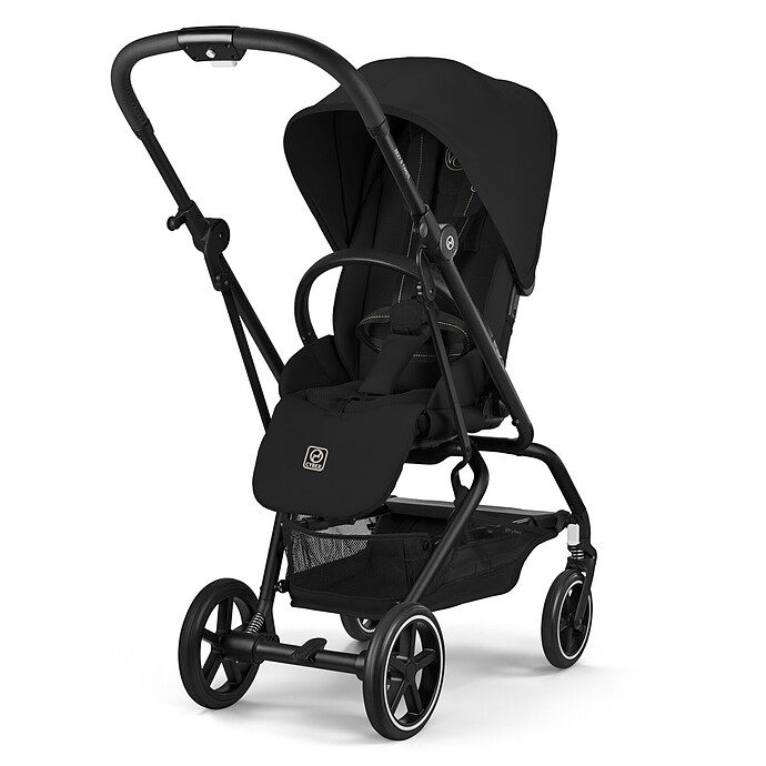 Poussette Compacte Eezy S Twist+2 Châssis Black - Magic Black Cybex