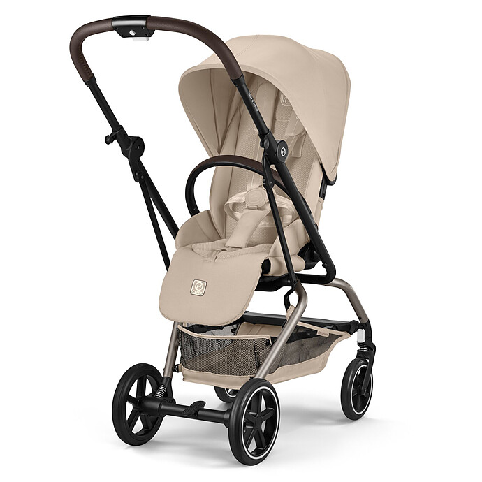 Poussette Compacte Eezy S Twist+2 Châssis Taupe - Almond Beige Cybex