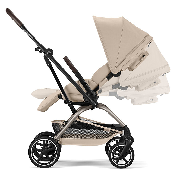 Avis Poussette Compacte Eezy S Twist+2 Châssis Taupe - Almond Beige