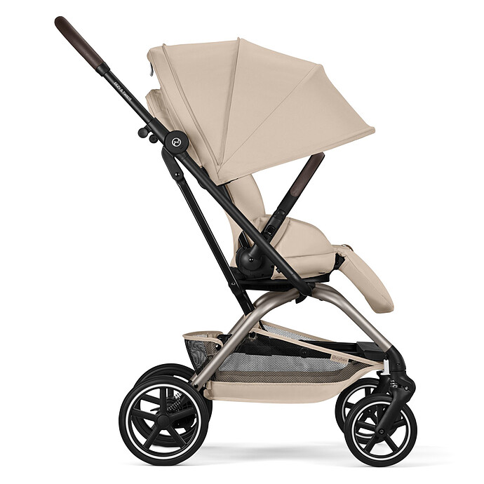 Poussette Compacte Eezy S Twist+2 Châssis Taupe - Almond Beige pas cher