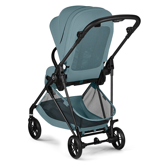 Poussette Citadine Melio 2026 Châssis Carbon - Stormy Blue pas cher