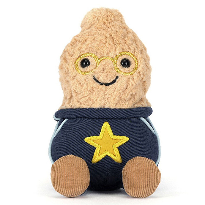 Amuseables Peanut Star Student Outfit  Jellycat