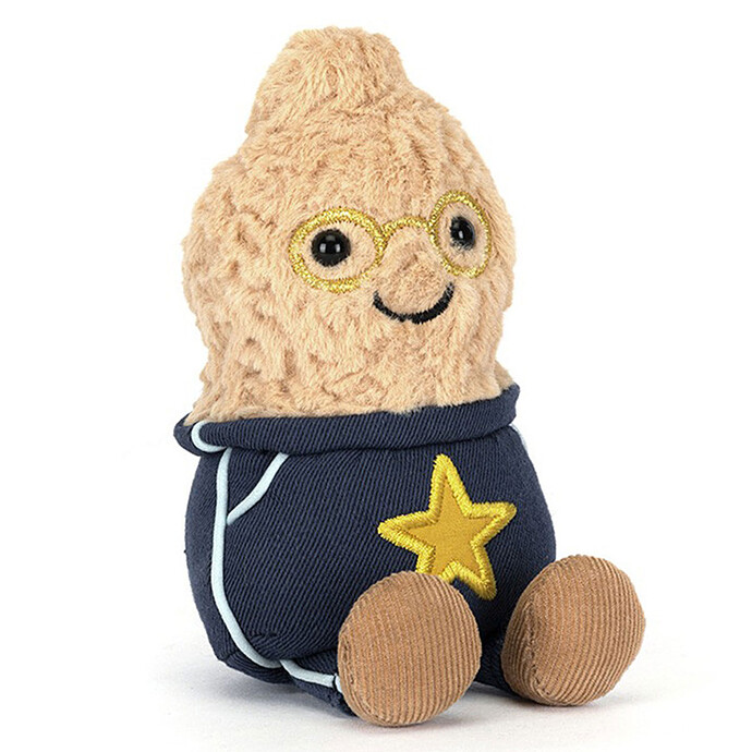 Amuseables Peanut Star Student Outfit  Jellycat