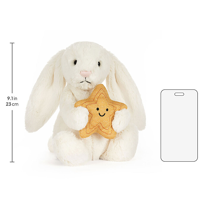 Bashful Bunny With Star  pas cher