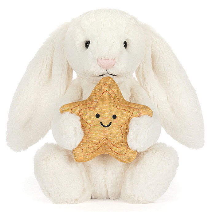 Bashful Bunny With Star  Jellycat