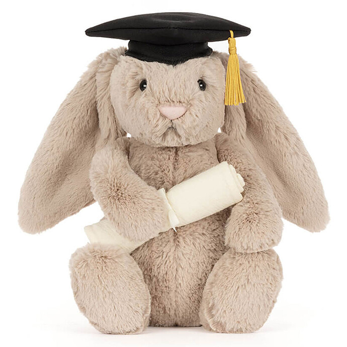Bashful Bunny Graduation Outfit Jellycat
