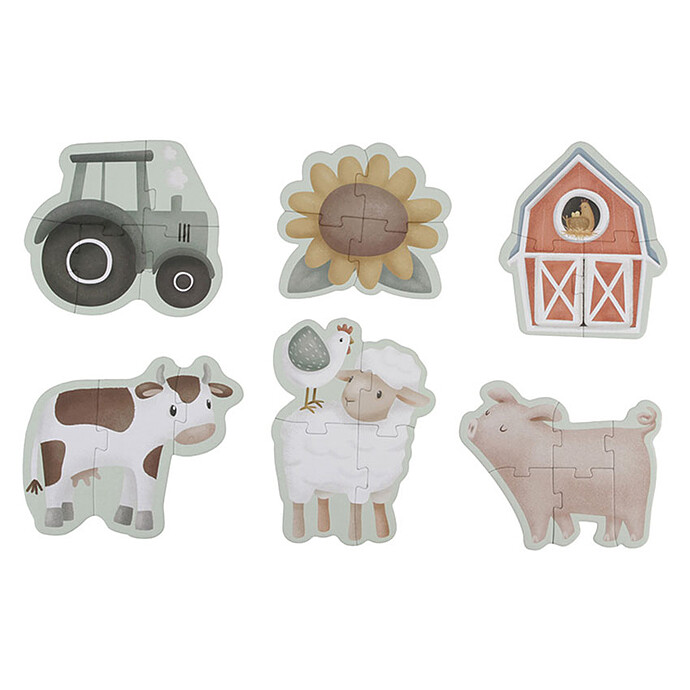 Puzzle 6 en 1 - Little Farm Little Dutch