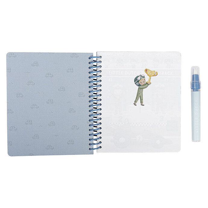 Cahier de Coloriage à l'Eau Jim - Véhicules Little Dutch