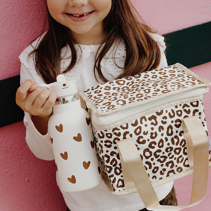 Sac Isotherme - Léopard Crème Marron pas cher