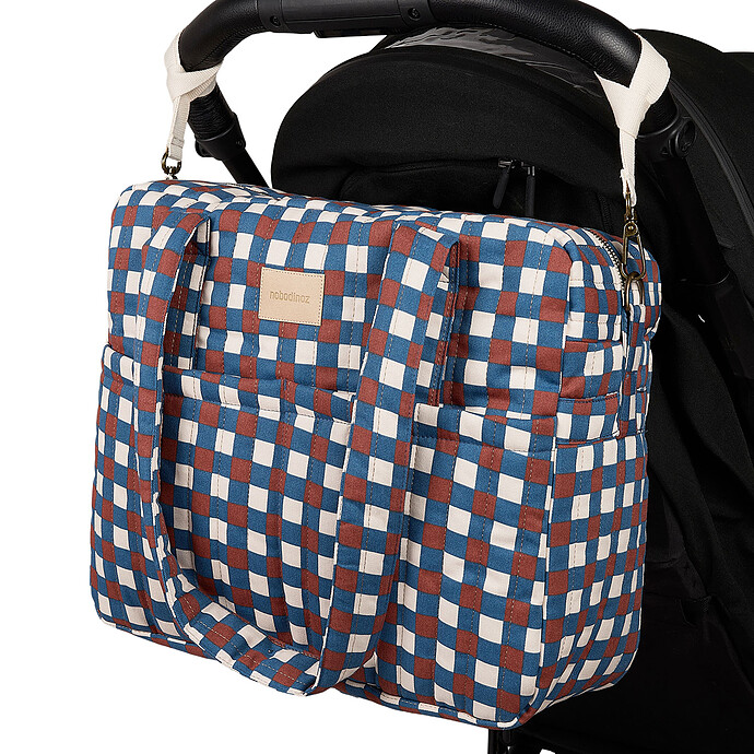 Avis Sac à Langer Hyde Park - Mosaïque Bleu et Rouge