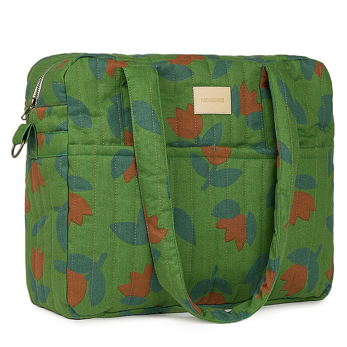 Sac à Langer Hyde Park - Green Tulips Nobodinoz