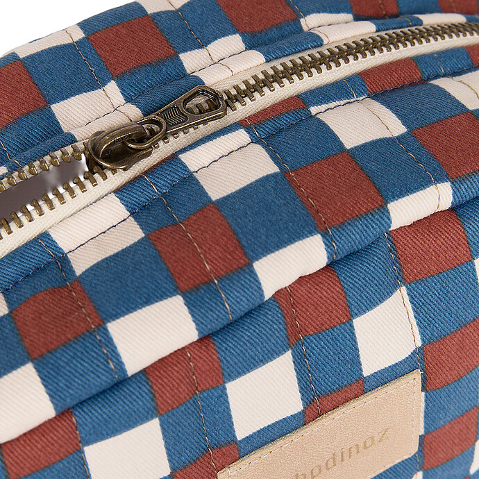 Trousse de Toilette Hyde Park - Mosaïque Bleu et Rouge Nobodinoz