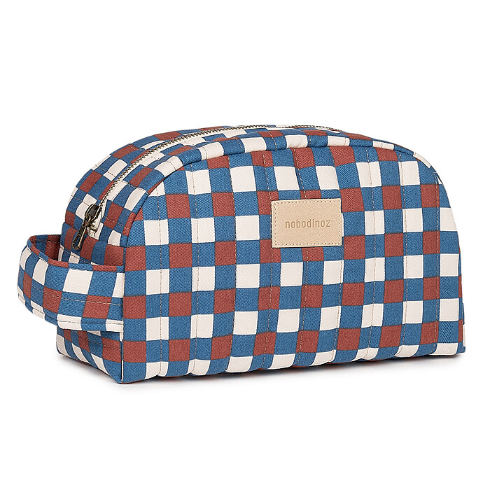 Trousse de Toilette Hyde Park - Mosaïque Bleu et Rouge Nobodinoz