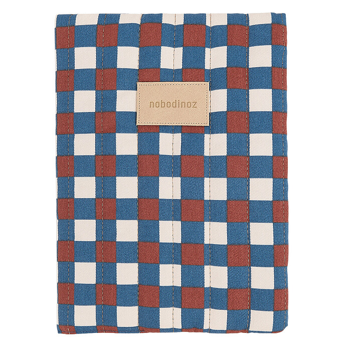 Protège-carnet de Santé Hyde Park - Mosaïque Bleu et Rouge Nobodinoz