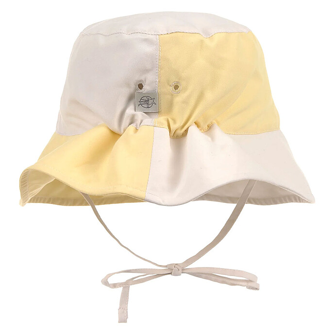 Bob Anti-UV Damier Jaune Pâle Sel Marin - 1/3 Ans LÄSSIG