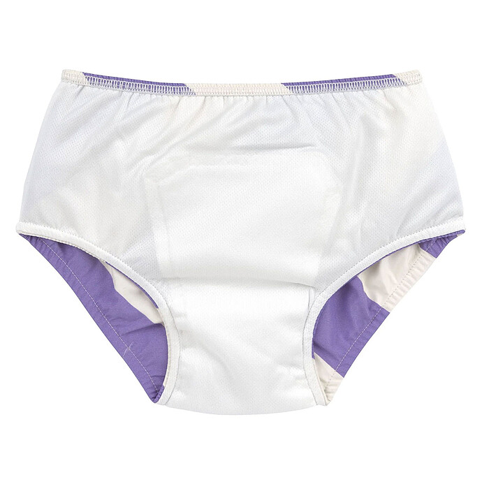Maillot de Bain Couche Rayures Violet Sel Marin - 3/6 Mois  LÄSSIG
