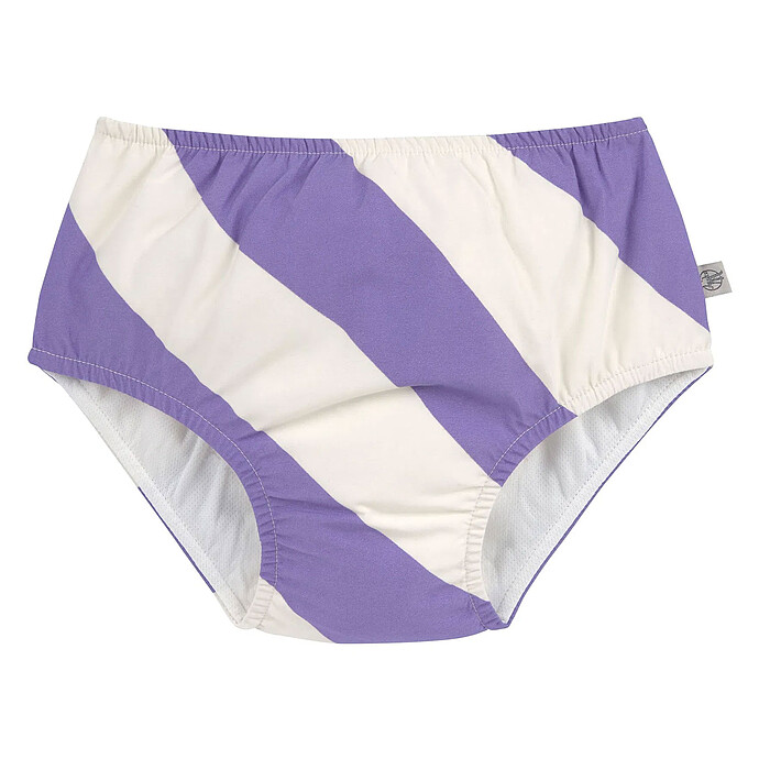 Maillot de Bain Couche Rayures Violet Sel Marin - 7/12 Mois LÄSSIG