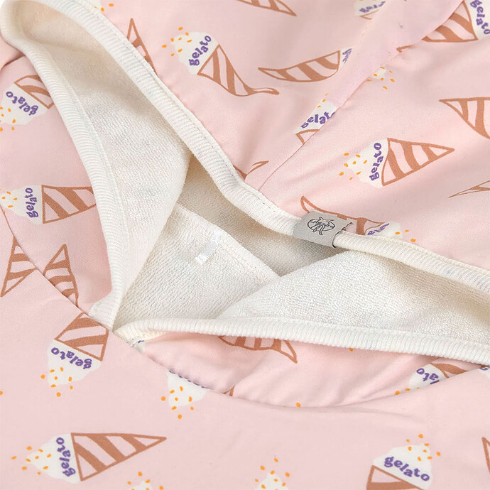 Avis Poncho de Plage Ice Cream Rose Pâle - 12/36 Mois  