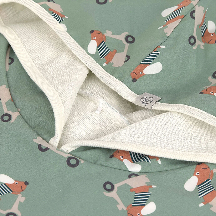 Avis Poncho de Plage Scooter Chien Vert - 12/36 Mois 