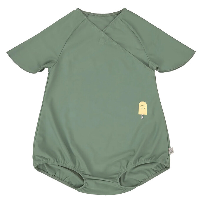 Maillot de Bain 1 Pièce Manches Courtes Vert - 2/3 Ans LÄSSIG