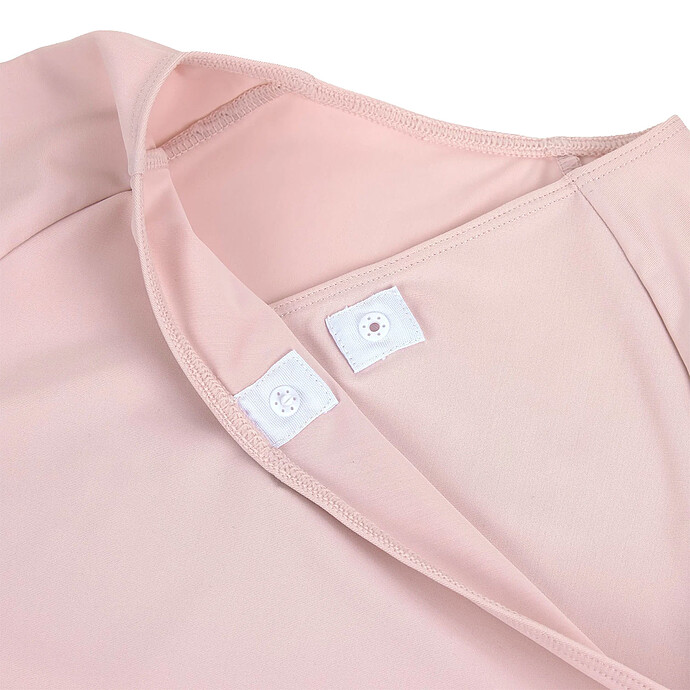 Avis Maillot de Bain 1 Pièce Manches Courtes Rose Pâle - 2/3 Ans