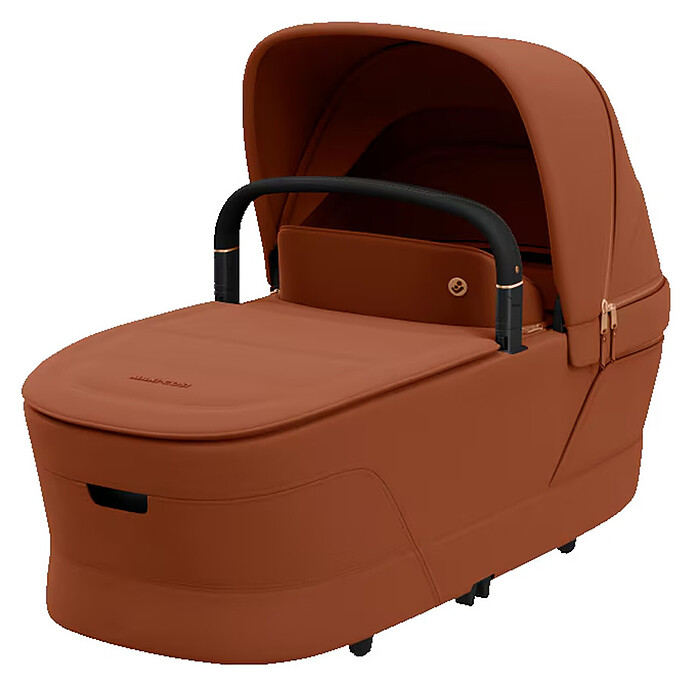 Poussette Trio Fame Cabin - Siège Auto Coral Slide Pro i-Size Groupe 0+ - Nacelle Fame Cabin - Sangle de Transport Coral Slide Pro - Adaptateur Fame Coral Slide Pro - Copper Terra Maxi-Cosi