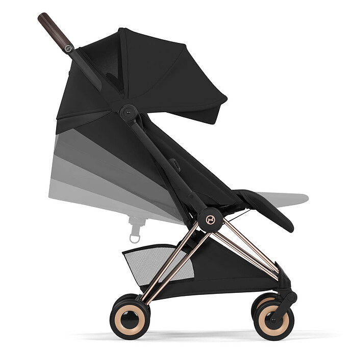 Poussette Ultra-compacte Coyä Style Châssis Chrome Brown - Sepia Black pas cher