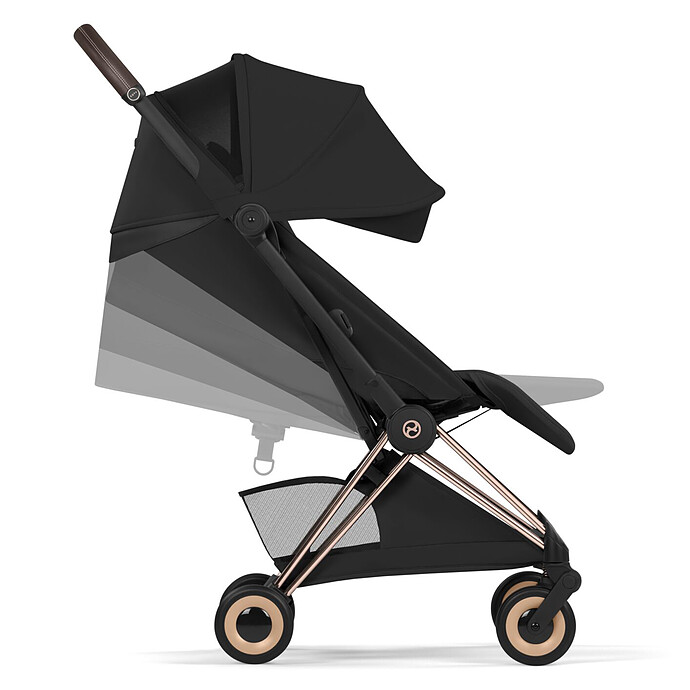 Poussette Ultra-compacte Coyä Style Châssis Chrome Brown - City Grey pas cher