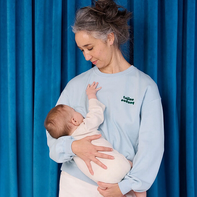 Sweat d'Allaitement La P'allaite Bleu Ciel - S Tajinebanane