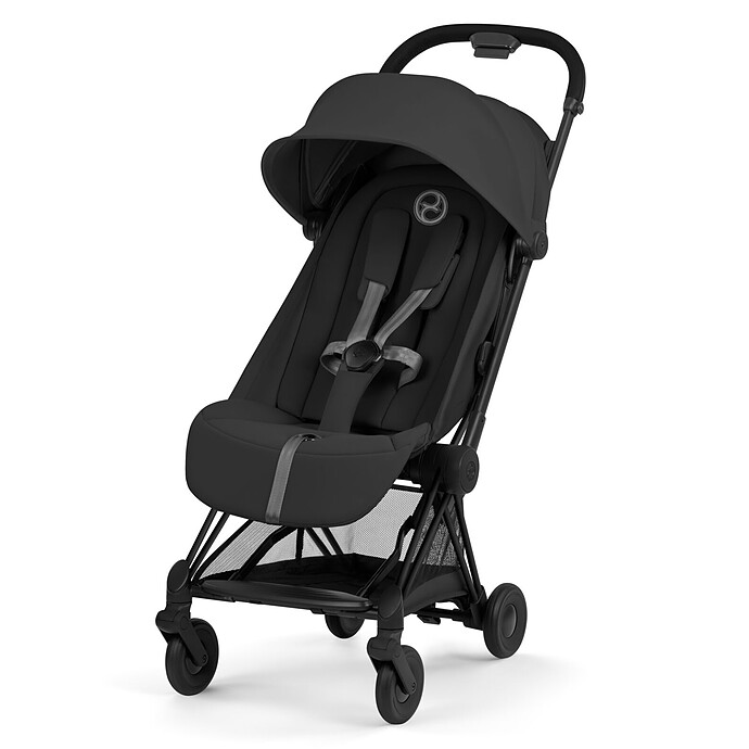 Poussette Ultra-compacte Coyä Confort Châssis Matt Black - Sepia Black Cybex
