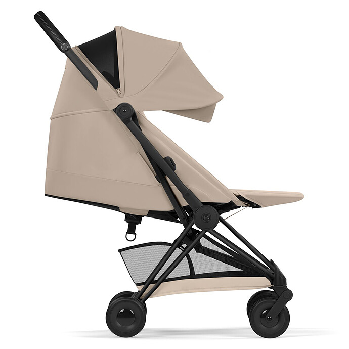 Poussette Ultra-compacte Coyä Confort Châssis Matt Black - Cozy Beige Cybex