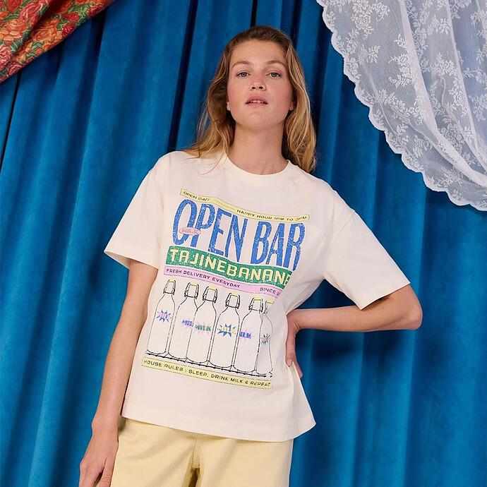 T-shirt d'Allaitement Open Bar - L Tajinebanane