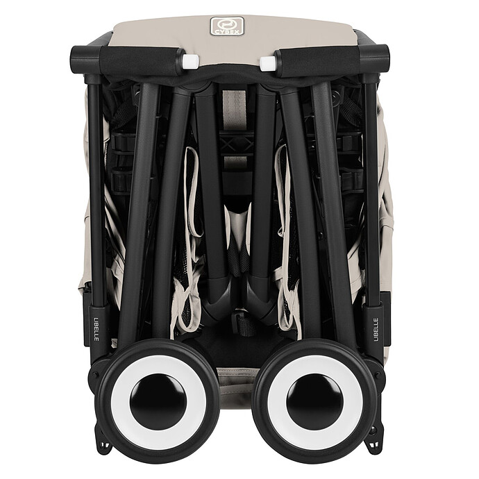 Avis Poussette Ultra-compacte Libelle 2026 Châssis Black - Dune Grey