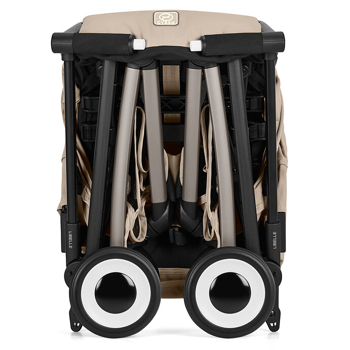 Poussette Ultra-compacte Libelle 2026 Châssis Taupe - Almond Beige pas cher