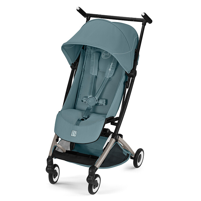 Poussette Ultra-compacte Libelle 2026 Châssis Taupe - Stormy Blue Cybex