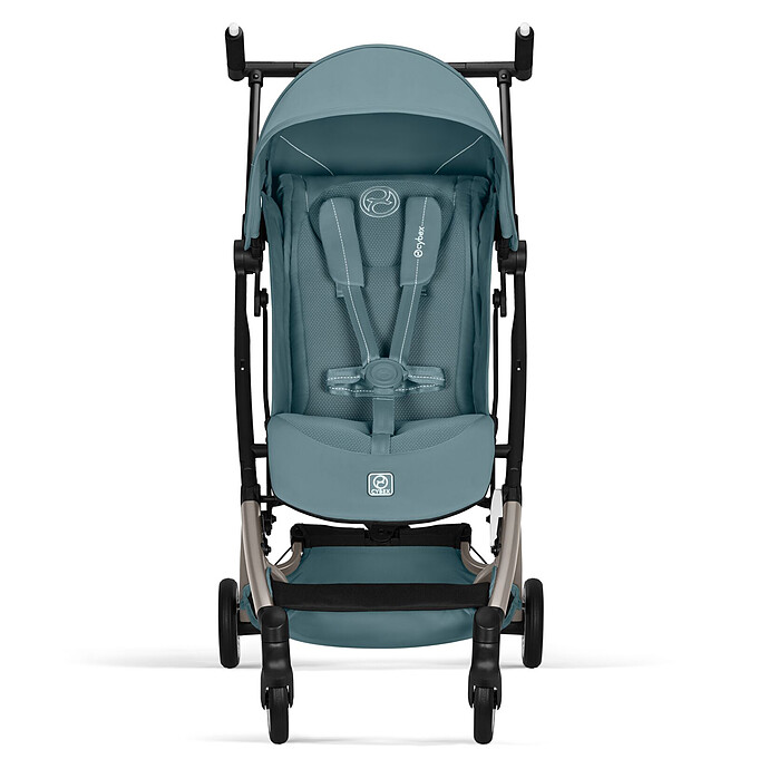 Avis Poussette Ultra-compacte Libelle 2026 Châssis Taupe - Stormy Blue