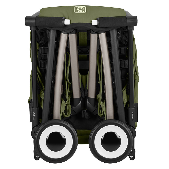 Poussette Ultra-compacte Libelle 2026 Châssis Taupe - Moss Green pas cher