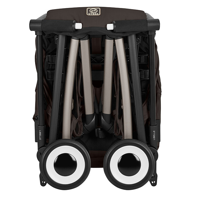 Poussette Ultra-compacte Libelle 2026 Châssis Taupe - Chocolate Brown pas cher