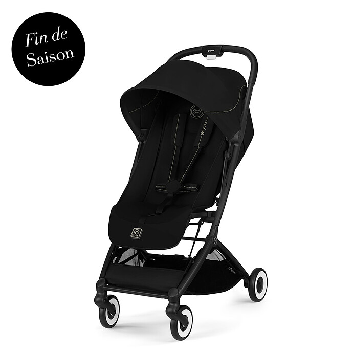 Poussette de Voyage Ultra-compacte Orfeo Châssis Black - Magic Black Cybex