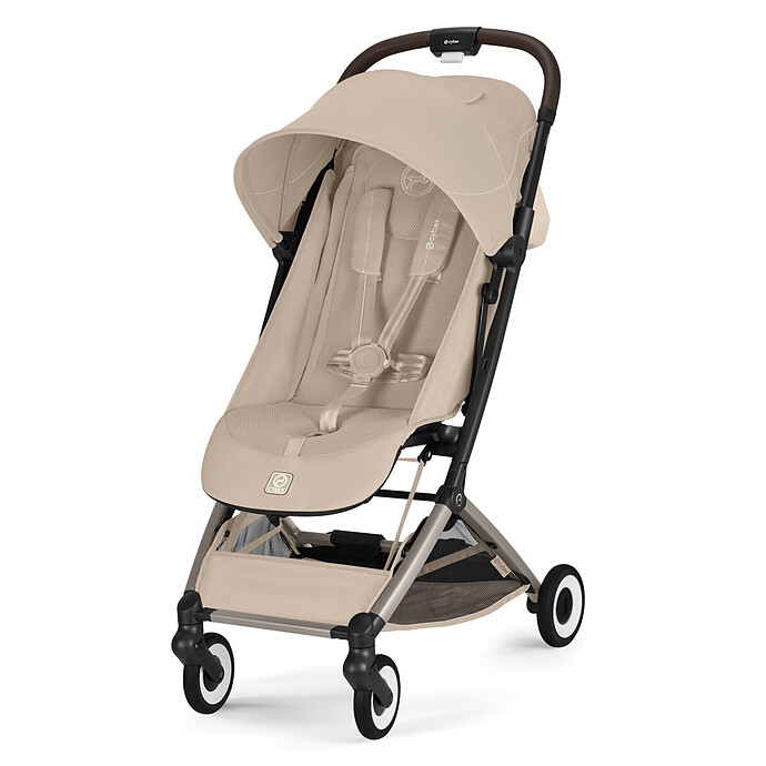 Poussette de Voyage Ultra-compacte Orfeo 2026 Châssis Taupe - Almond Beige Cybex