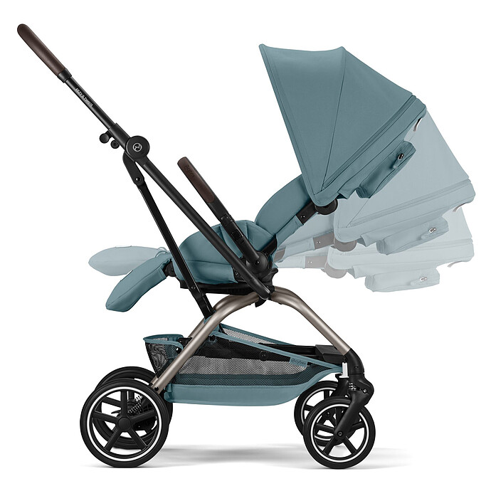 Avis Poussette Compacte Eezy S Twist+2 2026 Châssis Taupe - Stormy Blue