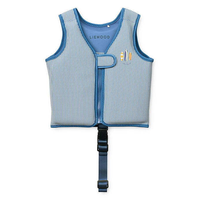 Gilet de Nage Dove Stripe Riverside / Crème de la Crème - 3/4 Ans Liewood