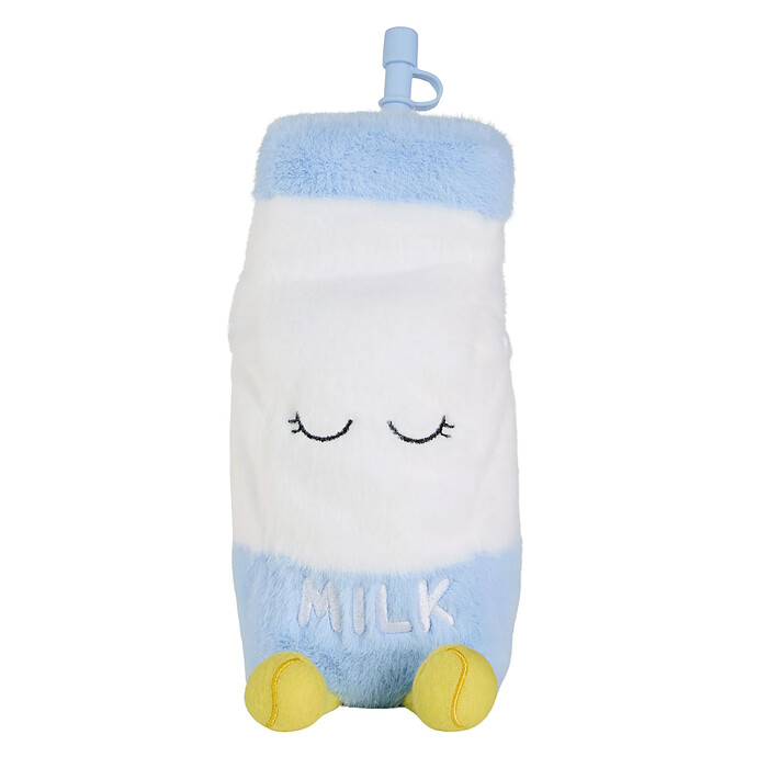 Mug Isotherme à Paille Peluche Fuzzie - Millie la Bouteille de Lait Asobu
