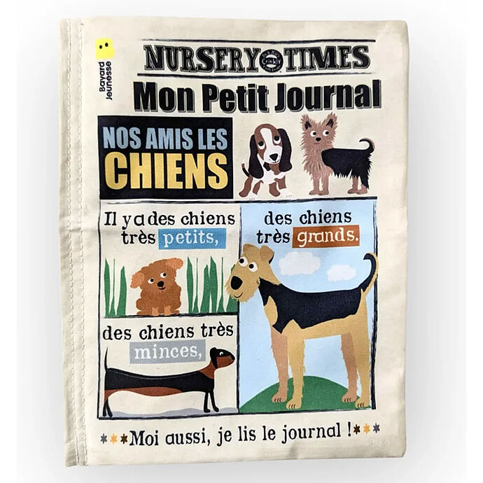 Mon Journal en Tissu - Nos Amis les Chiens Crinkly
