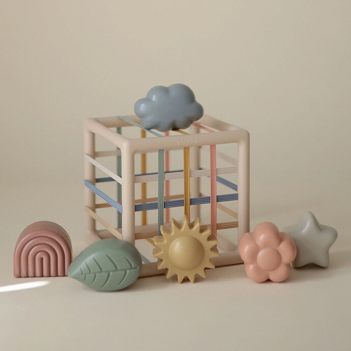 Boîte à Formes avec Elastiques mushie