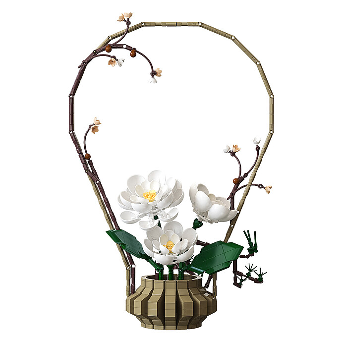 Jeu de Construction Composition Florale Hiver Cada