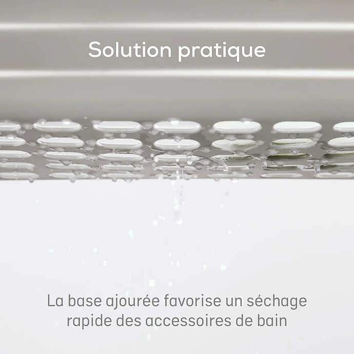 Achat Plateau de Bain avec Panier Extensible - Blanc