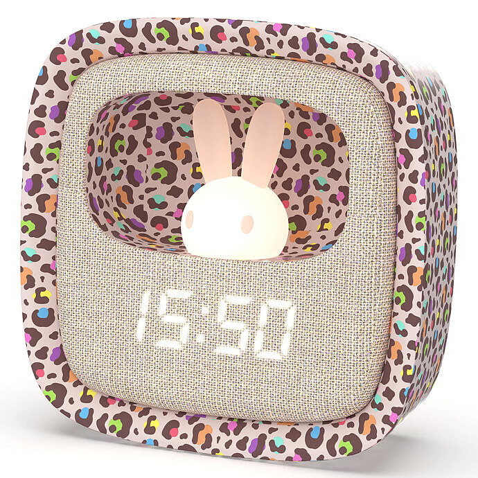 Réveil Veilleuse Billy - Rainbow Leopard MOB