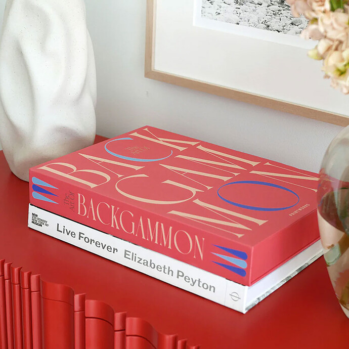 Jeu de Plateau Art of Backgammon Rouge - Classic pas cher