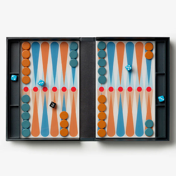 Achat Jeu de Plateau Art of Backgammon Anthracite - Classic
